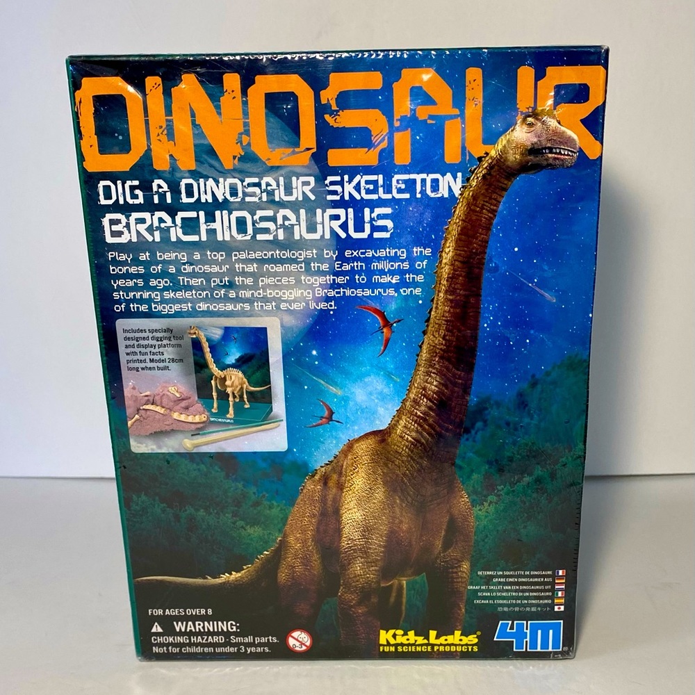 Kidz Labs Brachiosaurus Dig a Dinosaur Skeleton Excavation Education Science Kit